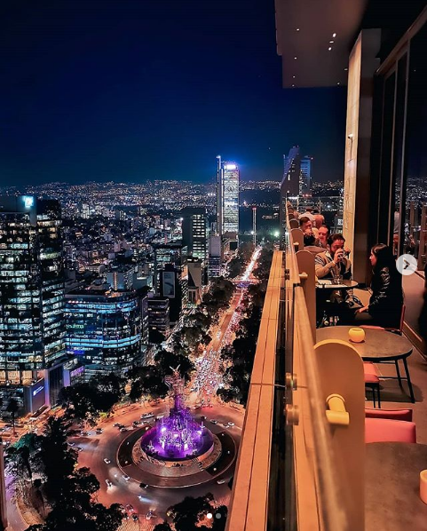 Sofitel Mexico City Reforma - Vue du bar au 38e étage.